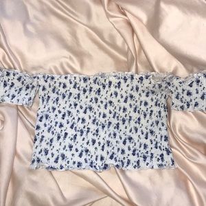 off the shoulder crop top